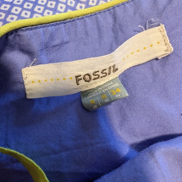 Fossil Blue Patterned Dress - Picture 7 of 7